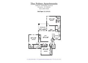 Three Bedroom 10-2058 floor plan