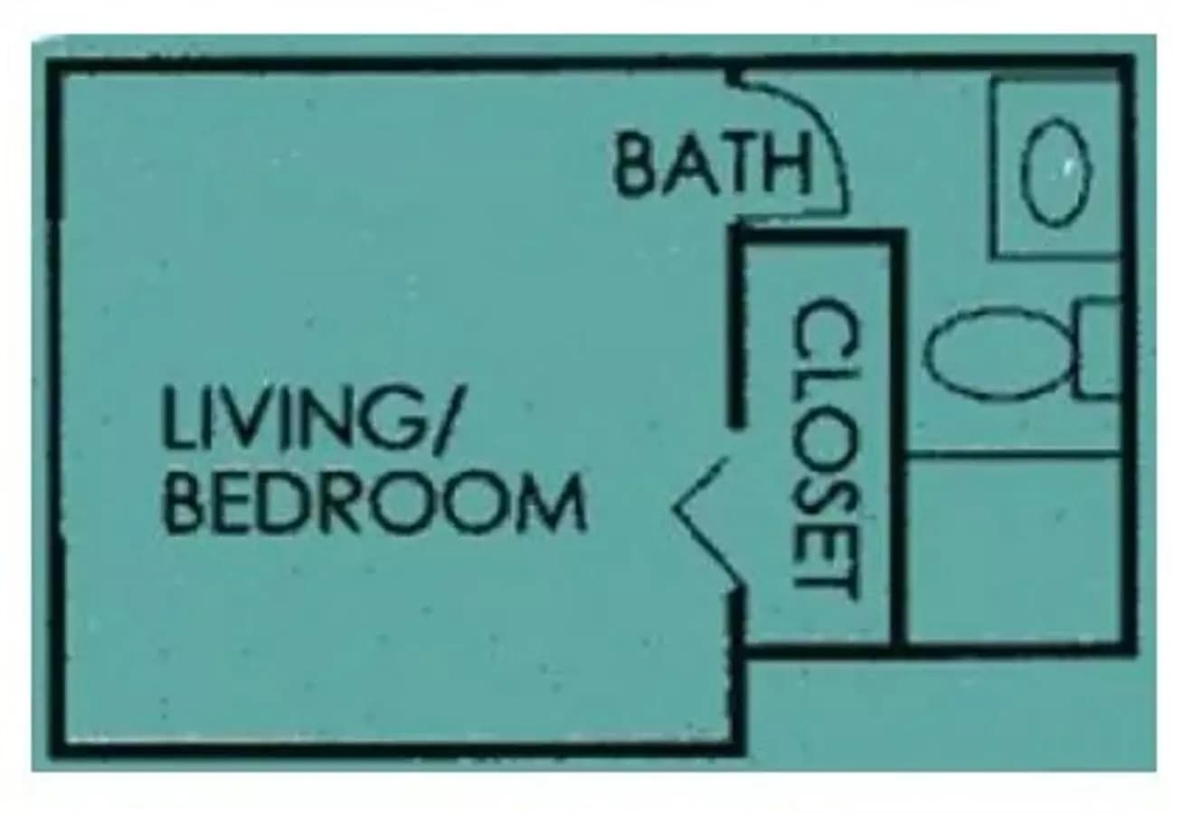 Studio 9A floor plan