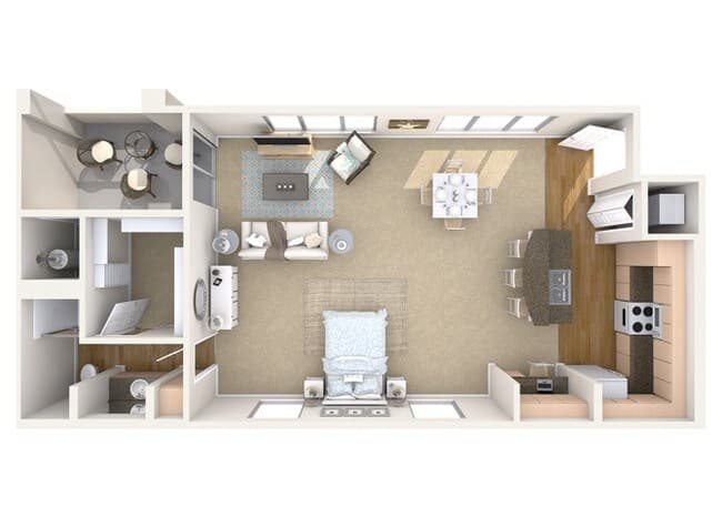 Studio • 1 Bath 200 floor plan