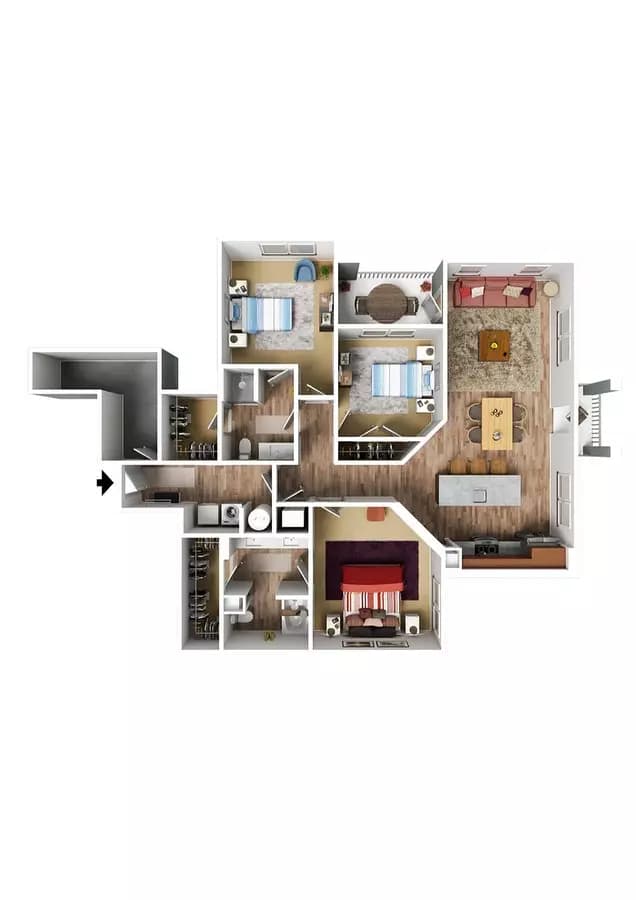 Naddour 3-1021 floor plan