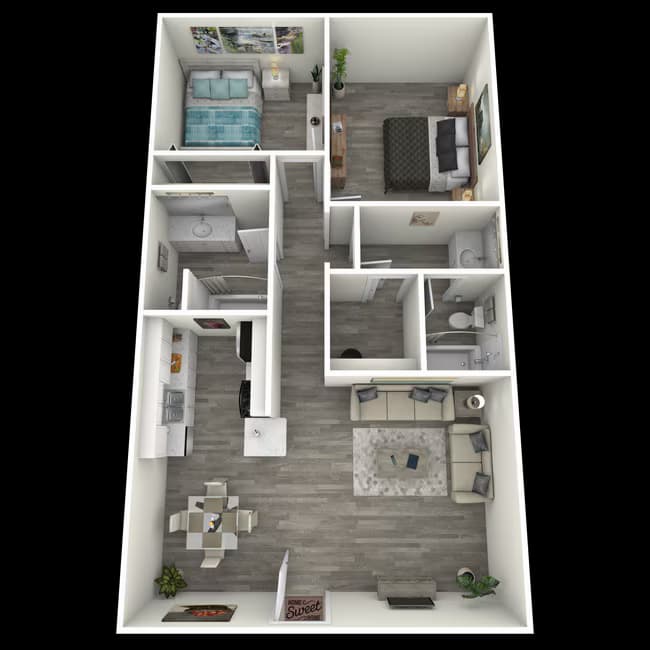 Unit E106 2H204 floor plan