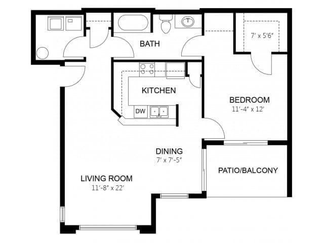 Unit 1040 1040 floor plan