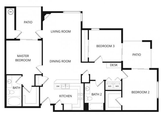 Unit D212 D212 floor plan