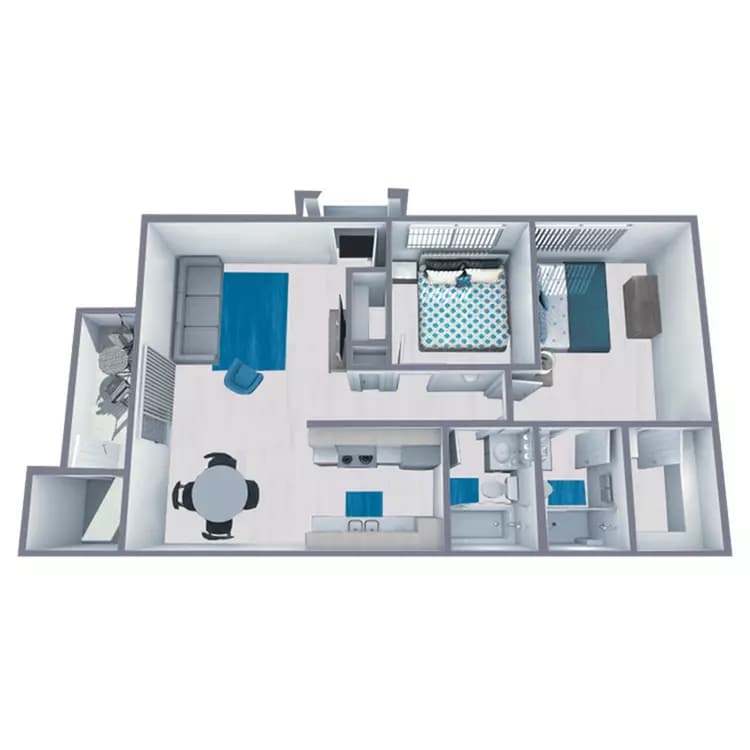 Unit 2064 2064 floor plan