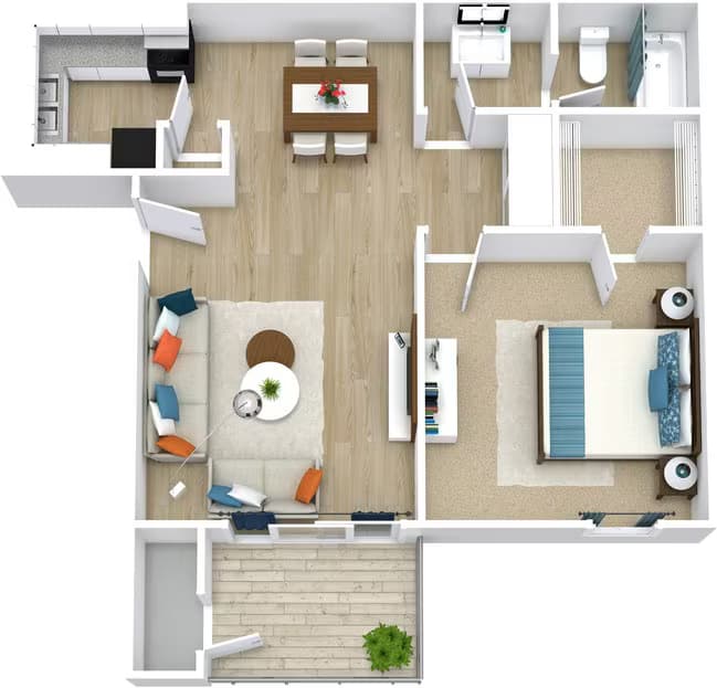 Unit 827S 827S floor plan