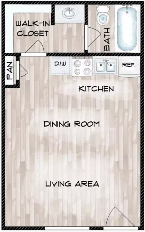 Studio floor plan
