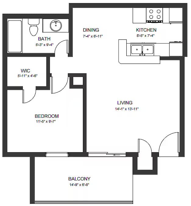 A1PWD 202 floor plan
