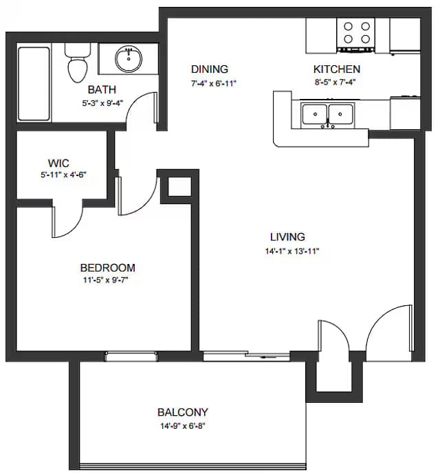 A1RWD 244 floor plan