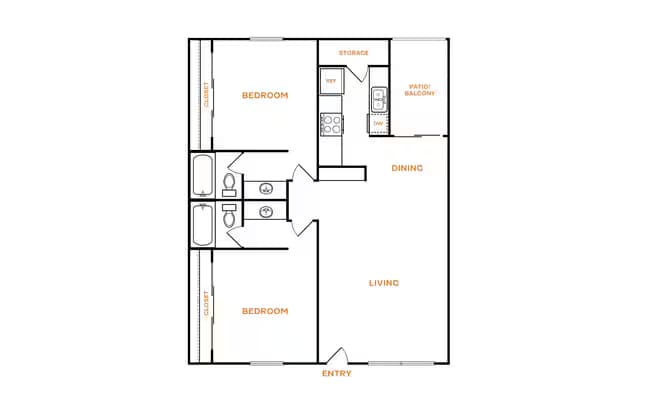 Unit C124 C124 floor plan