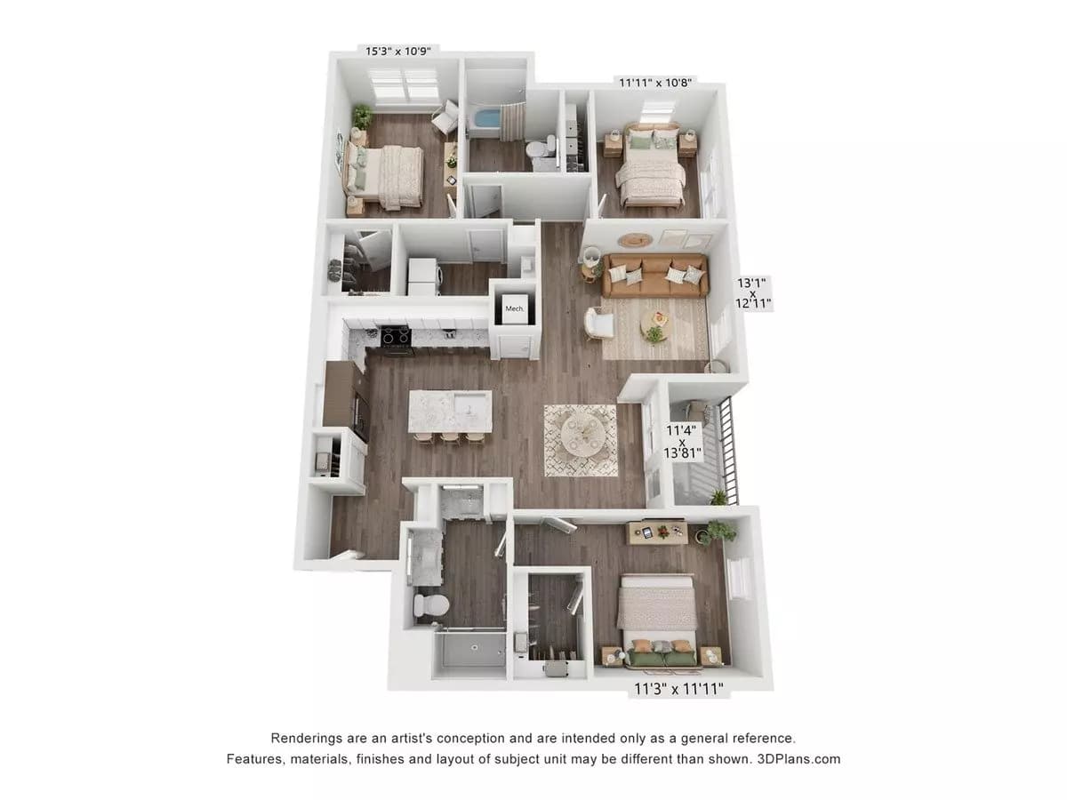 C1 H-2064 floor plan