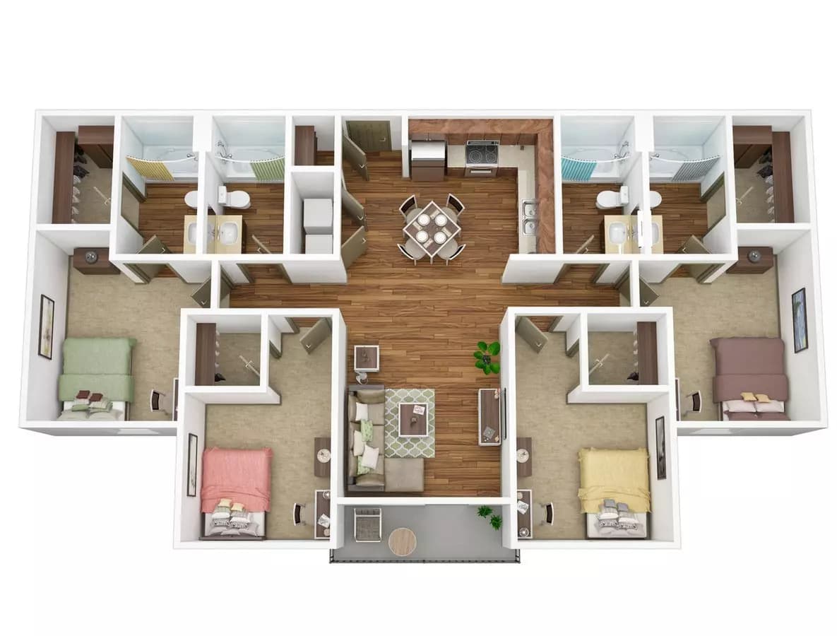 4BR/4BA - Silver Standard floor plan