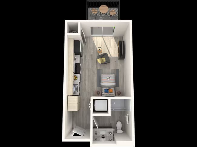 Studio • 1 Bath 209 floor plan