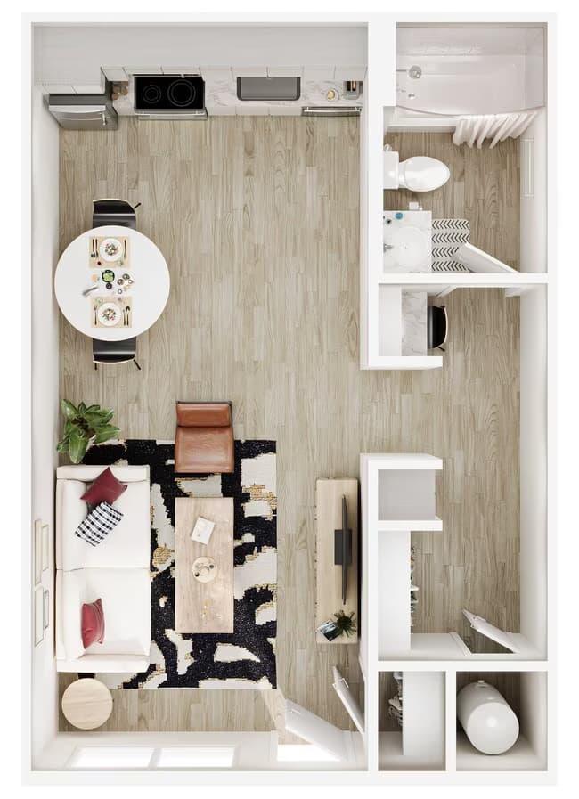 Studio • 1 Bath 4117 floor plan