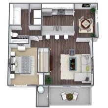 S1: 0 Bed 1 Bath 1L1007 floor plan
