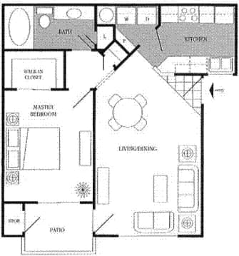 Unit 2027 1110 floor plan