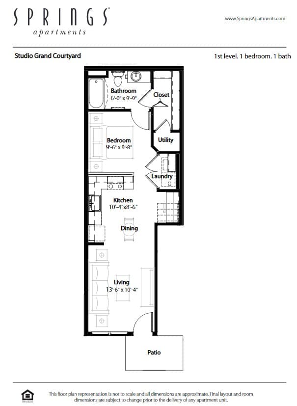 Studio • 1 Bath 2144 floor plan