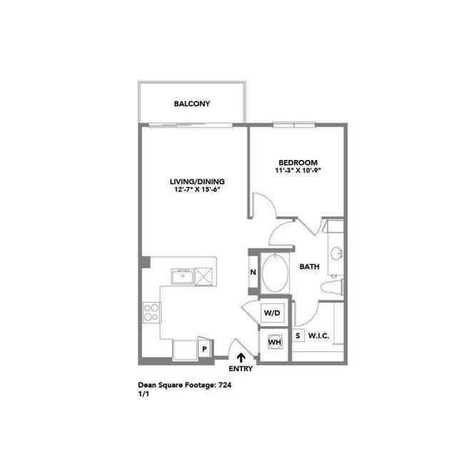 Dean 1080 floor plan