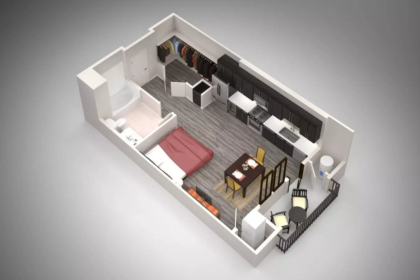 Studio • 1 Bath 2270 floor plan