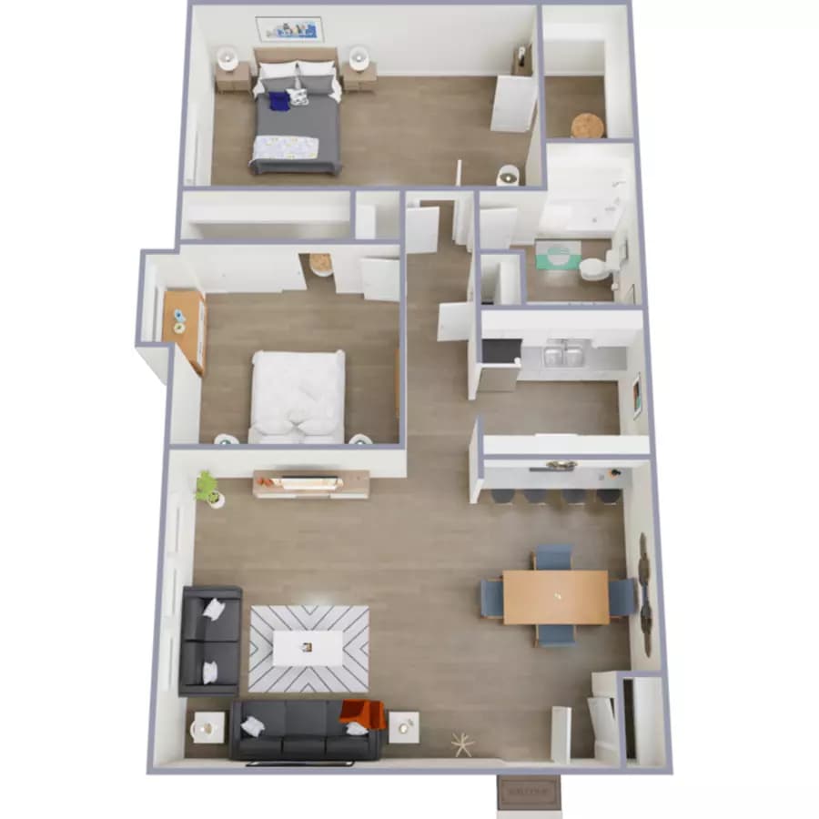 2x1 24 floor plan