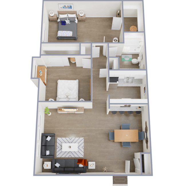 2x1 25 floor plan
