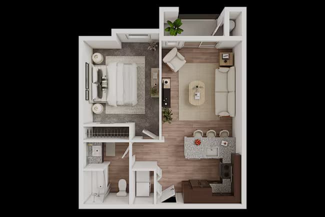 One Bedroom 2021 floor plan