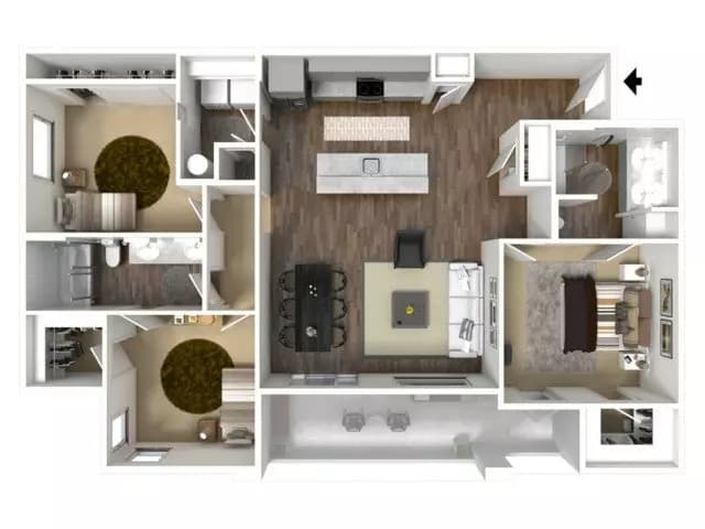 Steel D-3031 floor plan