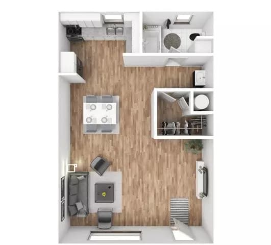 Studio • 1 Bath 28 floor plan