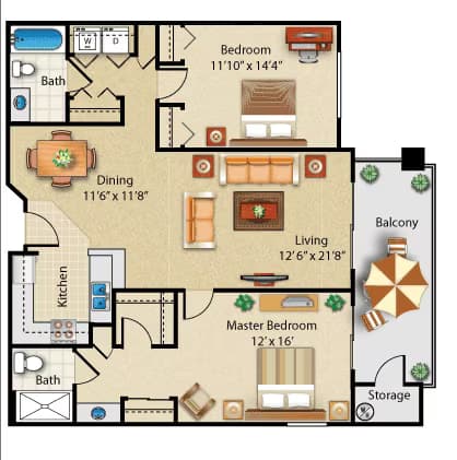 Palo Verde 204 floor plan