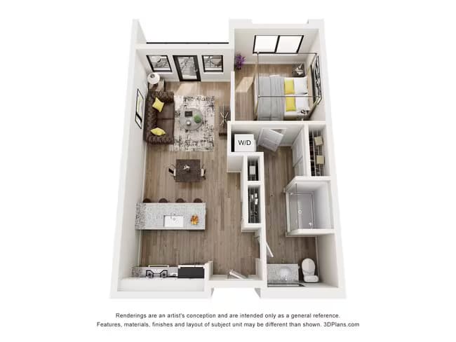 Unit 412 633 floor plan