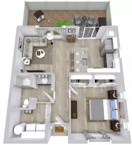 The Alcove 1033 floor plan