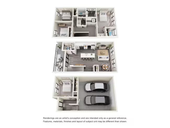 4 Beds • 3 Bath 95 floor plan