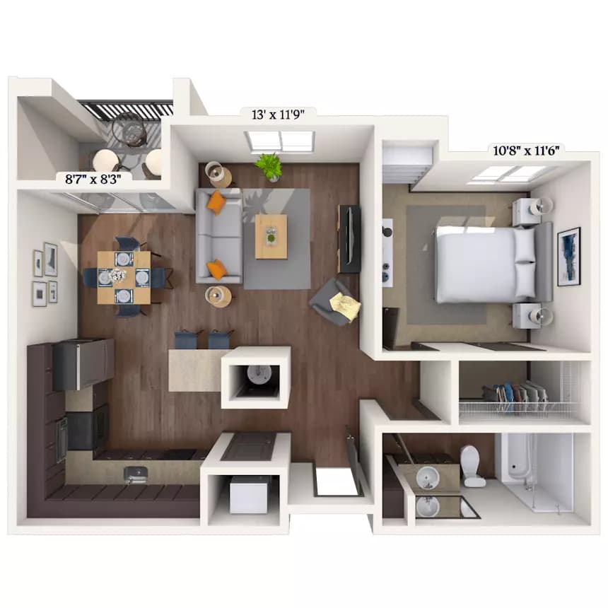 The Kahlo 1025 floor plan