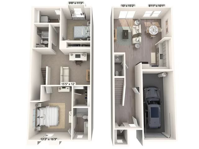 TH-B4L 43228 N 41st Avenue floor plan