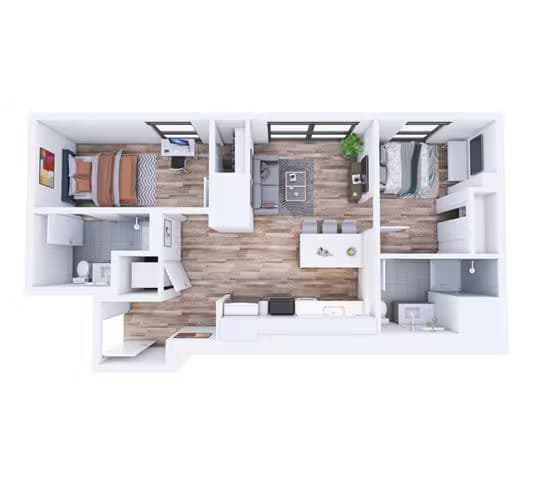 B03 Tower 1801 floor plan