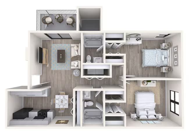 2 Bed/2 Bath Classic 2048 floor plan