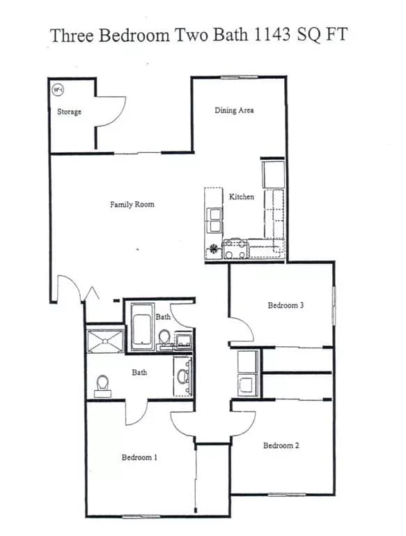 Unit - - floor plan