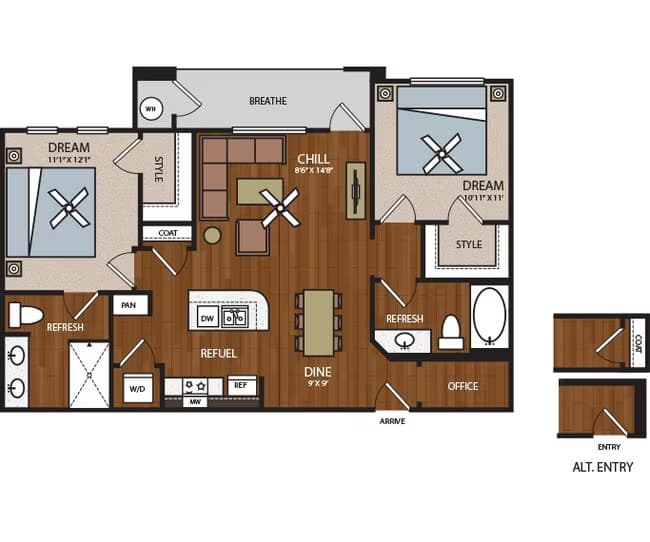Unit A2006 A2006 floor plan