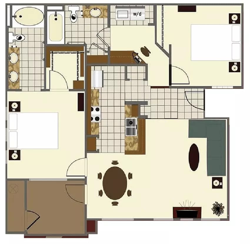 2C 327 floor plan