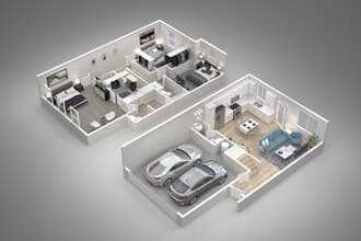 3 Bed, 2.5 Bath 37 floor plan