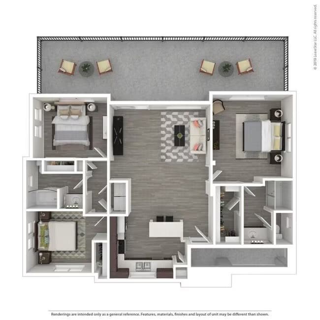 3 Beds • 2 Bath 114 floor plan
