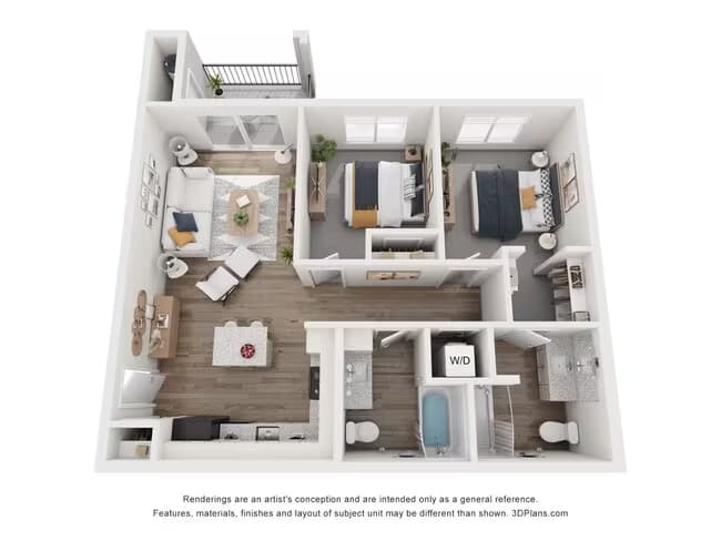 Unit J107 J107 floor plan