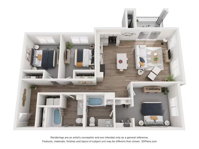Unit K201 P208 floor plan