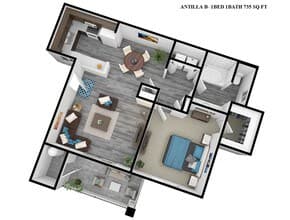Zinc 1x1A D-4106 floor plan