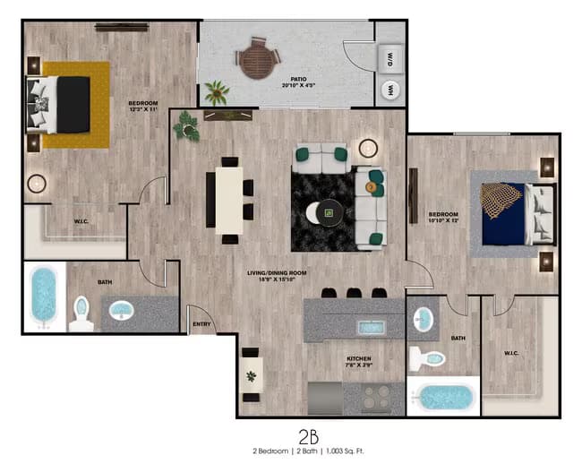 2B 3164 floor plan