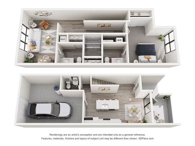 1 Bed • 1 Bath 88 floor plan