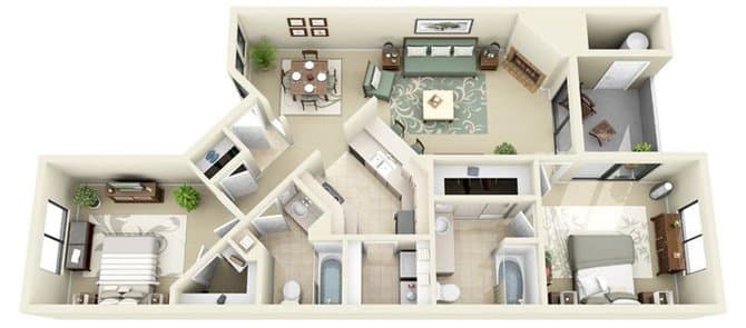 St. Bart 3026 floor plan