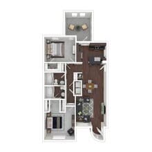 2 Beds • 2 Bath 3027 floor plan