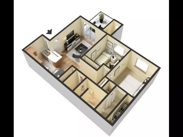 B1 N-1003 floor plan