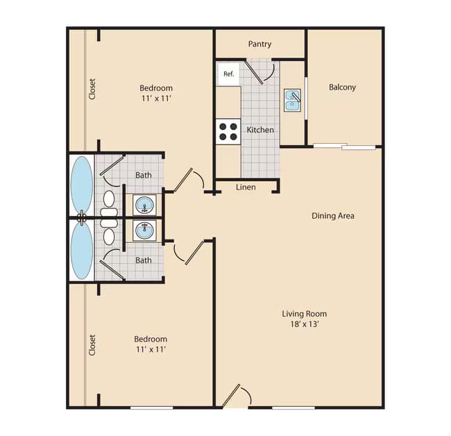 B2 1132 floor plan
