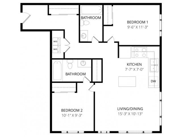 Downtown 526 floor plan